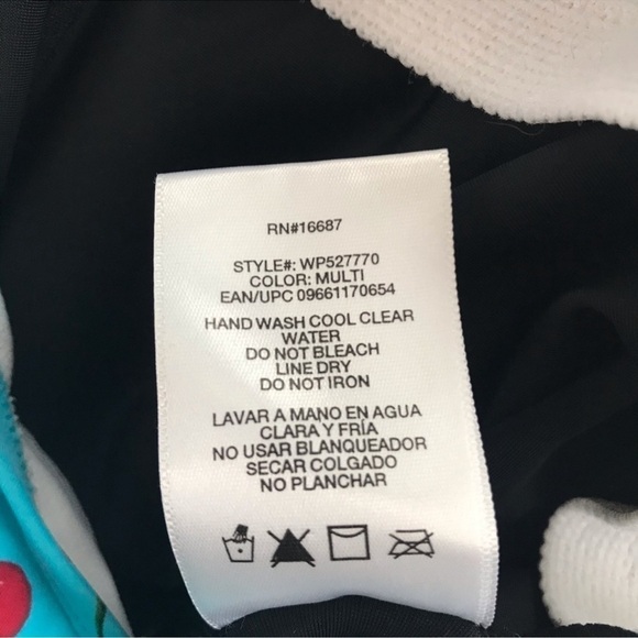 Catalina cherry print colorblock one piece swimsuit size 2XL - Picture 11 of 11